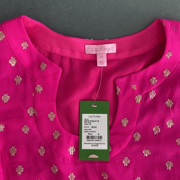 NWT Lilly Pulitzer Amory Top - Picture 2 of 2
